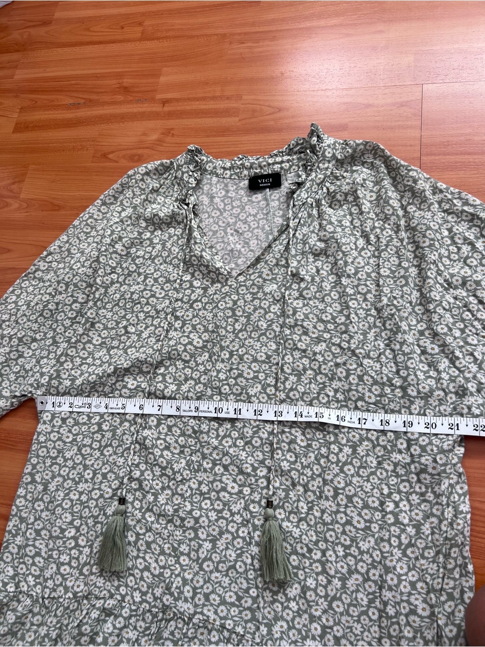 Vici Boho Floral Ruffle Tiered Dress - Picture 8 of 9